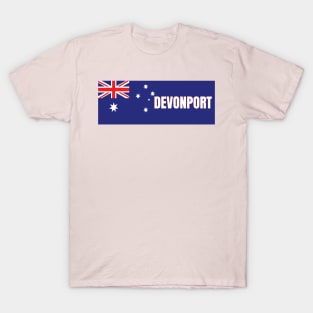 Devonport City in Australian Flag T-Shirt